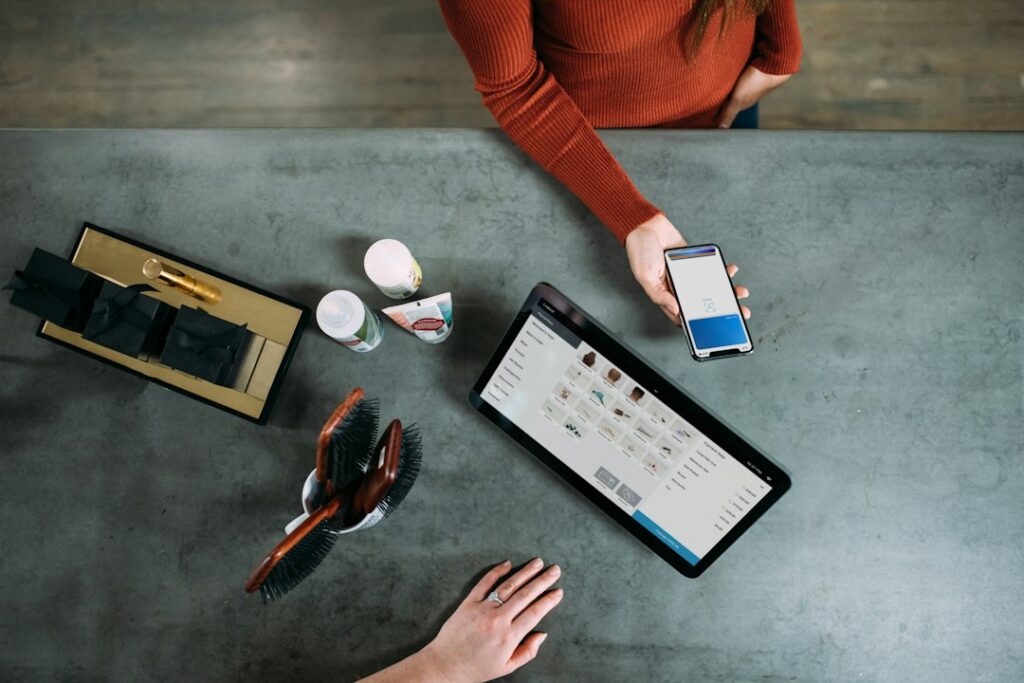 Smartphone payment at a retail checkout