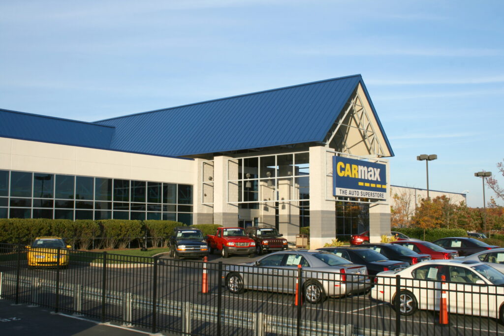 CarMax dealership exterior, used-car retail location